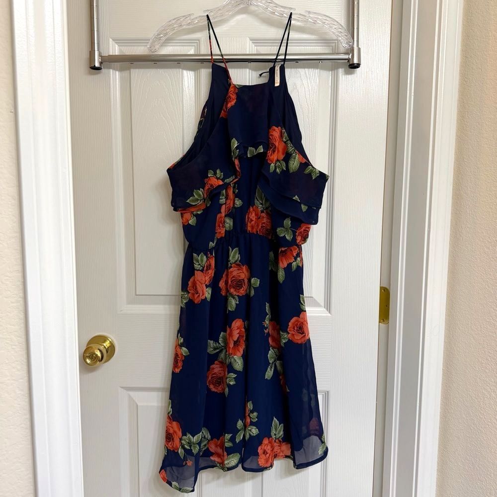 DNA Couture Navy Floral Mini Dress